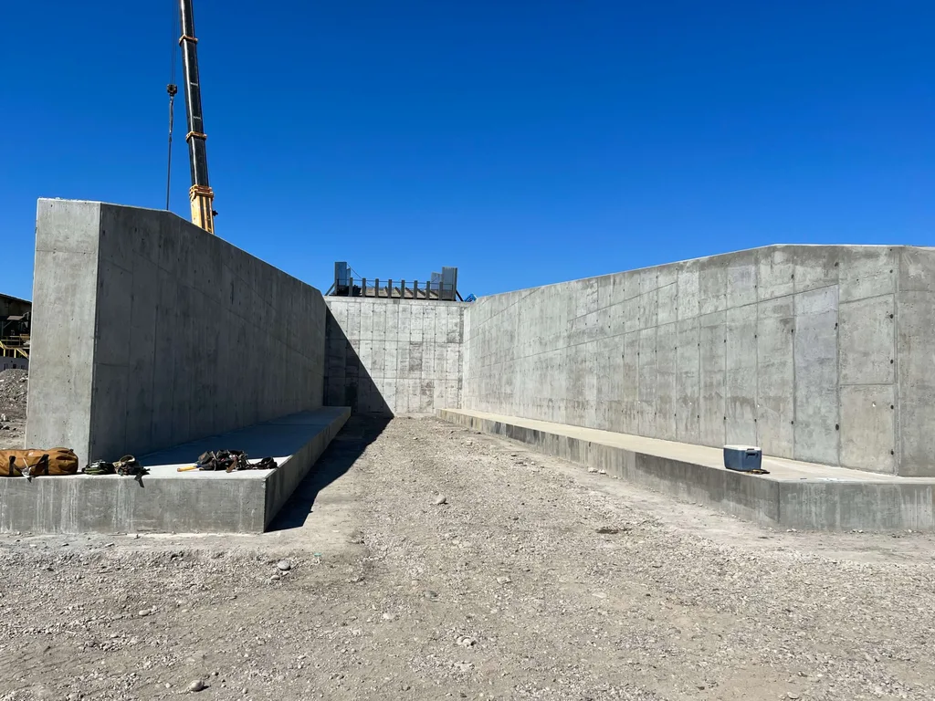 Chip Plant, completed concrete