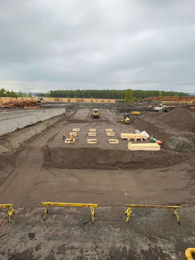 Chip Plant, footings layout